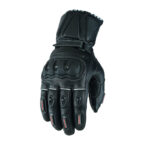 Leather gloves in black