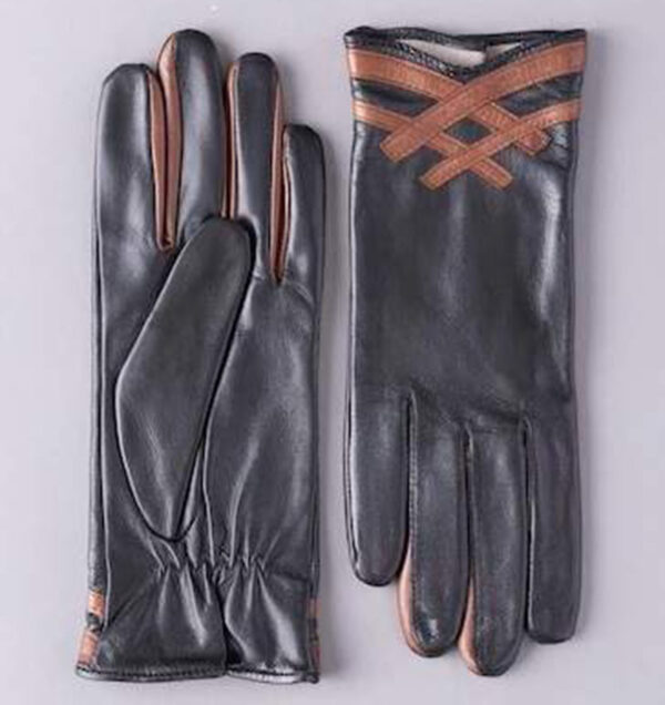 Lakeland Leather Daisy Contrasting Leather Gloves